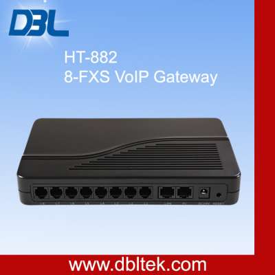 8 Ports VoIP FXS Gateway/VoIP Phone/VoIP Adapter/VoIP Atas (HT-882T)